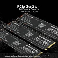 3D NAND QLC M2 M.2 2280 PCIe 3.0 NVMe Gen 3 256GB 512GB 1TB 2TB Hard Drive Solid State SSD Internal untuk Laptop PC Desktop Gaming