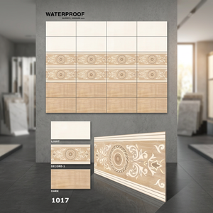 Carreaux muraux en porcelaine émaillée numérique de style italien classique 12x24 (300x600mm) pour salle de bain, salle à manger, couloir et usage extérieur - Product Image 1