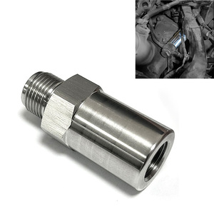 Valve de raccordement de rampe d'injection en acier inoxydable SS304 usinée CNC, M18x1.5 mâle vers M16x1.5 femelle, pour camion diesel Chevy GMC 6.6L LB7 Duramax 2001-2004 - Product Image 1