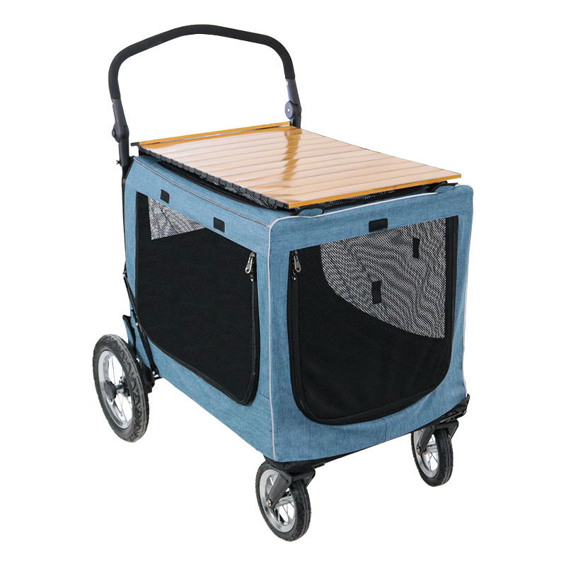 Dodopet Portable Camp-Style Pet Stroller for Medium & Large Dogs
