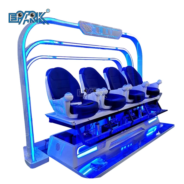 Vr Theme Park Game Simulation 4 Seats 9D Vr Cinema Indoor Entertainment Gym Equipment