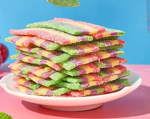 Bonbons acidulés lyophilisés personnalisables - Saveurs de fruits tropicaux, collation colorée et croustillante, étiquette privée OEM/ODM disponible - Product Image 2