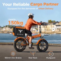 Vélo électrique pliable Engwe EP-2 Boost 48V 13AH conforme aux normes européennes, pour charges lourdes, pneus 20x4.0, frein à disque hydraulique
