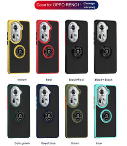 Pour <span class=keywords><strong>OPPO</strong></span> RENO11 version étrangère 6 5G 8T 10 porte-anneau <span class=keywords><strong>Coque</strong></span> arrière avec anneau magnétique TPU PC Anti-chute <span class=keywords><strong>coque</strong></span> de téléphone en gros - Product Image 3