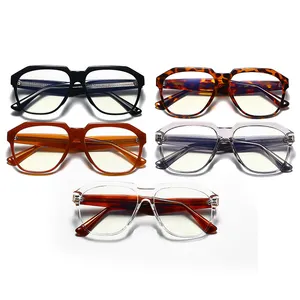 DL眼镜最新设计师TR90醋酸纤维抗蓝光阻挡眼镜方形Dropshipping高品质光学眼镜