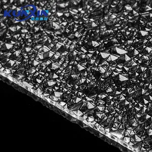Glänzende rissige Eis dekorative Acryl platte klare Raumteiler Textur Blatt Diamant Acryl platte