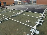 Support solaire triangulaire lesté pré-assemblé à inclinaison réglable, anodisé, système de montage pour toit plat sans perforation ART SIGN OEM