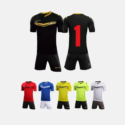KELME वयस्क पुरुषों की कस्टम फुटबॉल फुटबॉल जर्सी सेट फुटबॉल पहनने कस्टम वर्दी प्रशिक्षण customzied फुटबॉल teamwear सेट