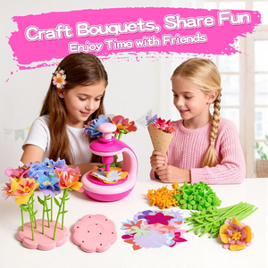 Kit de Manualidades para Hacer tu Propio Ramo de Flores con Flores de Fieltro Reutilizables, Regalo de Arte y Manualidades para Niñas, Kit de Manualidades de Flores para Niños - Product Image 4