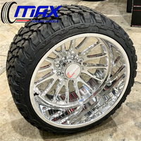 Jantes forgées 20x12 24x14 26x16 6x135 8x6.5 8x170 à profil profond chromées pour Ford F150 F250 et Dodge Ram 2500 3500