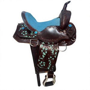 Sillín de Carreras de Cuero Inglés de Alta Comodidad BS International NA100 con Estructura de Madera Sostenible, Juego de 2 Piezas para Montar a Caballo (Hombre/Mujer) - Product Image 4