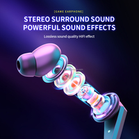 Auriculares para juegos con Sonido envolvente estéreo 3D Auriculares inalámbricos para juegos Indicador de batería LED de modo dual para Esports y música de juegos