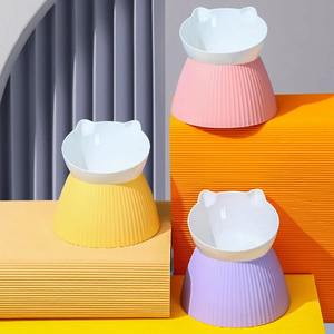 Support de protection de cou pour chat incliné 15 bols surélevés pour chat avec support surélevé pour petits chiens chats bol d'alimentation en eau pour animaux de compagnie - Product Image 3