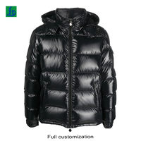 Veste d'hiver pour homme en duvet de canard 80% surdimensionnée brillante imperméable en gros personnalisée