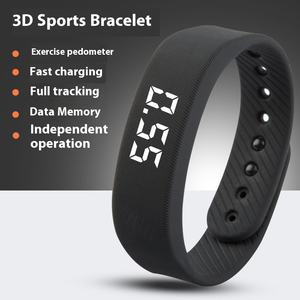 T5C smart écran rond Bracelet de sport affichage numérique montre à bande en plastique avec musique météo compteur de pas caractéristiques - Product Image 1