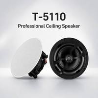 Haut-parleur de plafond Wi-Fi, adapté aux appartements, bureaux, bars et magasins, grille magnétique, connexion Bluetooth personnalisable