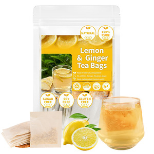 Thé au citron et au gingembre OEM/ODM, favorise le bien-être et la régulation menstruelle, tisane naturelle sans caféine - Product Image 1