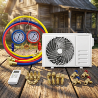 Jeu de manomètres professionnels pour réfrigérant AC, compatible avec R22, R134a, R410a, pour le refroidissement et le chauffage