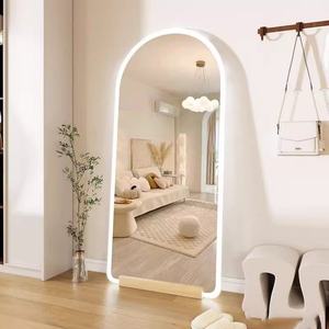 Miroir sur pied LED pleine longueur pour décoration intérieure minimaliste, grand miroir multifonctionnel en verre pour usage décoratif - Product Image 5