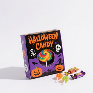 Halloween <strong>Candy</strong> Gift <strong>Boxes</strong> Small Business <strong>Subscription</strong> Shipping Packaging Carton in Halloween Color Made with Recycled Materials - Product Image 4