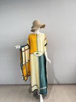 Robe de plage élégante pour les vacances de printemps, taille plus, kaftan pour femmes, vente en gros, abaya Dubaï, ensemble 2 pièces, robes ethniques arabes musulmanes