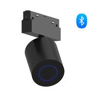 Module audio intégré 48V-265V pour rail magnétique, projecteur de plafond LED COB dimmable avec haut-parleur