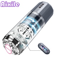 Masturbateur automatique pour homme, Godet de masturbation avec 5 modes de poussée et de rotation pour pénis, Vagin de poche électrique, Jouets pour adultes