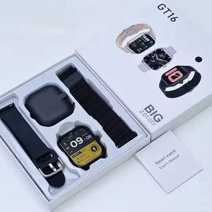 Reloj inteligente GT16 de moda barato con correas duales Correa de acero inoxidable Montre Connecte GTS4 Reloj Smartwatch para hombres y mujeres - Product Image 4