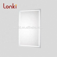 Kabinet obat lampu LED Vanity kamar mandi dengan kabinet cermin Sensor sentuh