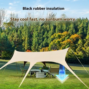 Carpa con dosel <span class=keywords><strong>de</strong></span> cola <span class=keywords><strong>de</strong></span> <span class=keywords><strong>Milano</strong></span> negra Impermeable al aire libre Lazy Camping Protector solar y toldo a prueba <span class=keywords><strong>de</strong></span> lluvia Toldo <span class=keywords><strong>de</strong></span> goma negro grueso - Product Image 3