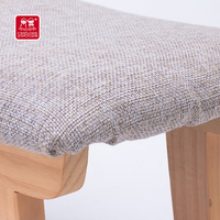 Nouveauté chine tissu pouf repose-pieds contreplaqué lit fin repose-pieds pouf