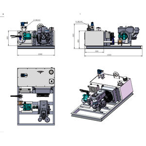 50 gpm motore diesel alimentato <span class=keywords><strong>unit</strong></span>à di potenza idraulica per la vendita yanmar utilizzato - Product Image 2