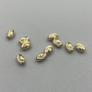 Au750 Gold Fine gioielleria fornitore 18k 18 carati perle di oliva fai da te collana braccialetto cavigliera gioielli risultati distanziatore <span class=keywords><strong>Laser</strong></span> - Product Image 1
