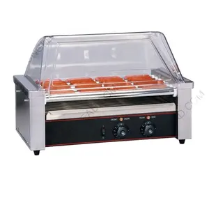 Machines de restauration rapide CE et RoHs, gril électrique/à gaz pour hot-dog