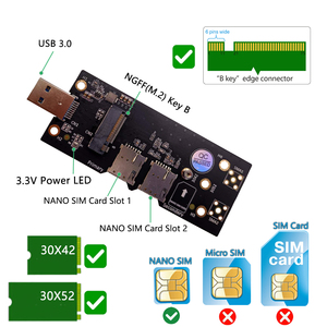 Adaptador Convertidor M.2 NGFF USB 3.0 con Ranuras Dobles para Nano SIM, Módulo de Expansión 3G/4G/5G, Garantía de 12 Meses, 100% Probado - Product Image 3