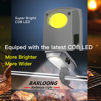 Lampe de poignée de barbecue solaire USB-C étanche pour extérieur avec capteur d'inclinaison et allumage/extinction automatique à 360° °   Support de montage rotatif pour barbecue d'extérieur