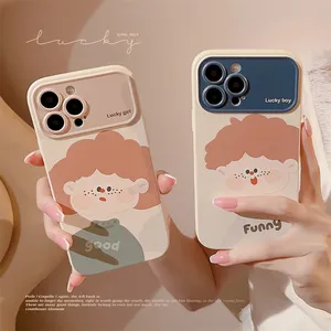 Couple Phone Case Suitable for iPhone 15 Cover Phone Case 13 ProMax Autumn Winter Cartoon 14 Full Pack 11 Soft Case