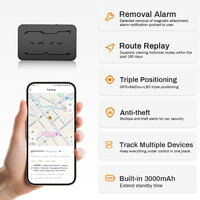 Rastreador GPS Oculto Inalámbrico Portátil a Prueba de Agua, Rastreador GPS Magnético 4G LTE, Dispositivo de Rastreo GPS para Vehículos y Activos, Superventas