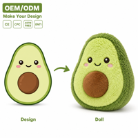 Pluche Kussenfabriek Op Maat Gemaakt Schattig Avocado Pluche Kussen PP Katoen Schuim Gevuld Lang Pluche Kussen OEM Gemaakt Uw Eigen Ontwerp