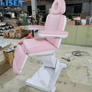 Sillón de Belleza para Salón Kisen, Silla Eléctrica Rosa para Tratamientos Faciales, Nuevo Diseño, Silla para Extensiones de Pestañas, Silla para Centro de Belleza, Precio Económico - Product Image 5