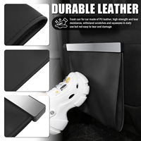 Poubelle intelligente en cuir avec LED, étanche, fermeture magnétique rapide, écologique, moderne, de luxe, organiseur de rangement pour voiture