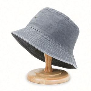 Chapeau de pêcheur en denim délavé, design personnalisé, tendance et élégant, vente en gros - Product Image 6