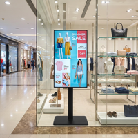 Pantalla de Video Digital Publicitaria VETO Ultra Delgada con Diseño de Bisel Ultra Estrecho de 43 y 55 Pulgadas 4K para Centros Comerciales y Tiendas Minoristas