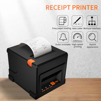 Impresora Térmica USB Portátil de Escritorio de 80 mm, Mini Impresora de Recibos, Códigos de Barras y Facturas para Comercios Minoristas