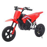 Moto électrique pour enfants sous licence, pneus pneumatiques de 12 pouces, accélérateur rotatif progressif, vitesse maximale de 25 km/h, pour 2 à 4 ans, en plastique