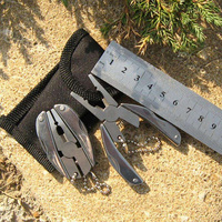 Nouveau Portable Multi Fonction Pliant Outil De Poche Pince Couteau Porte-clés Tournevis