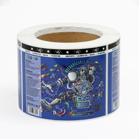 Étiquettes de logo imprimées personnalisées pour l'emballage d'autocollants en vinyle imperméables, impression en rouleau