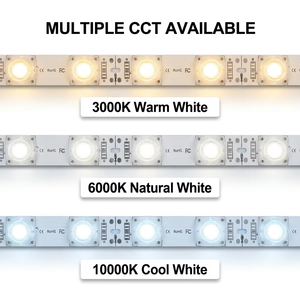 Barra LED Edgelight de 18 LED, Tira LED Rígida Brillante IP20, Iluminación para Señalización, Barra LED de 12V 24V, PCB de Aluminio 45*15 °   Letrero Luminoso Lateral - Product Image 1