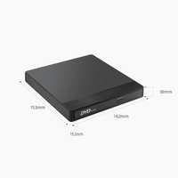 Lecteur DVD-RW externe USB 3.0 Type-C avec cache de 2 Mo, type plateau, portable pour ordinateurs portables et de bureau