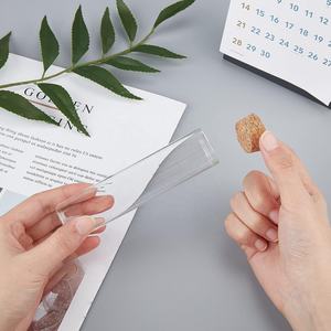 Tube personnalisé pré-emballé, tube roulé de 118 mm, tube en verre transparent avec bouchon en <span class=keywords><strong>liège</strong></span> - Product Image 2